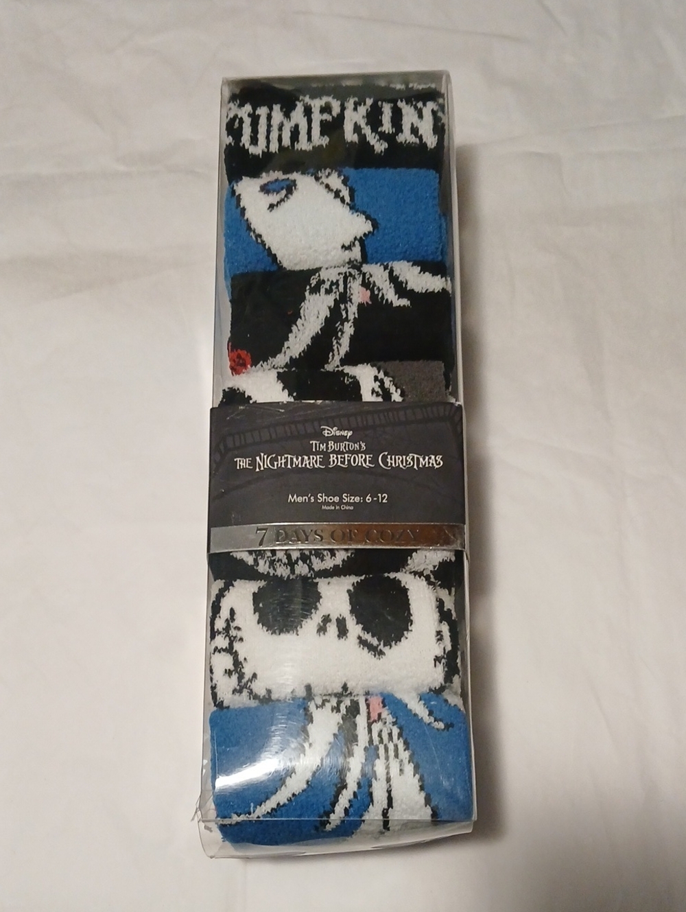 The Nightmare Before Christmas Jack Skellington Men’s Cozy Socks